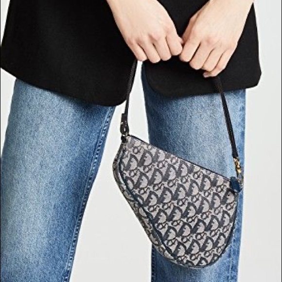 Vintage Dior 2001 Diorissimo Saddle Pochette - Picture 11 of 11